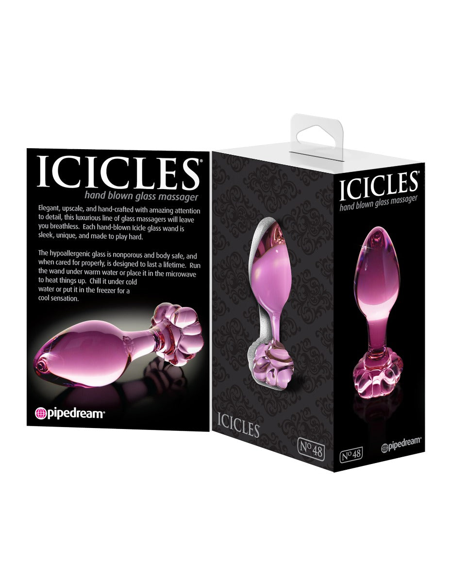 Glass Butt Plug - Icicles - No.48 Icicles - Boutique Séduction