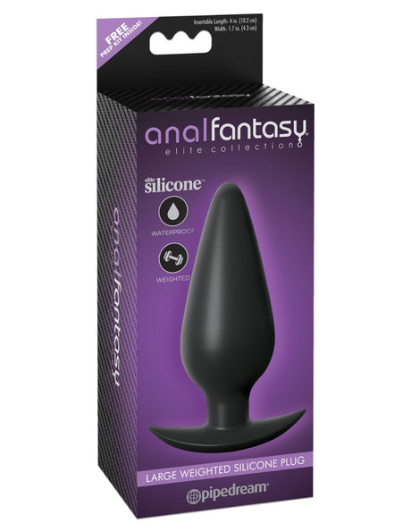 Anal Fantasy - Large Weighted Silicone Plug Anal Fantasy Elite - Boutique Séduction