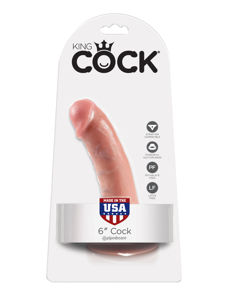 King Cock - 6" Dildo King Cock - Boutique Séduction