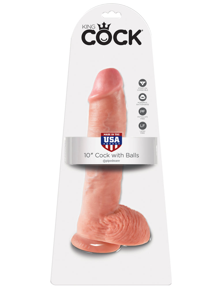 10in Dildo With Testicles - KING COCK King Cock - Boutique Séduction