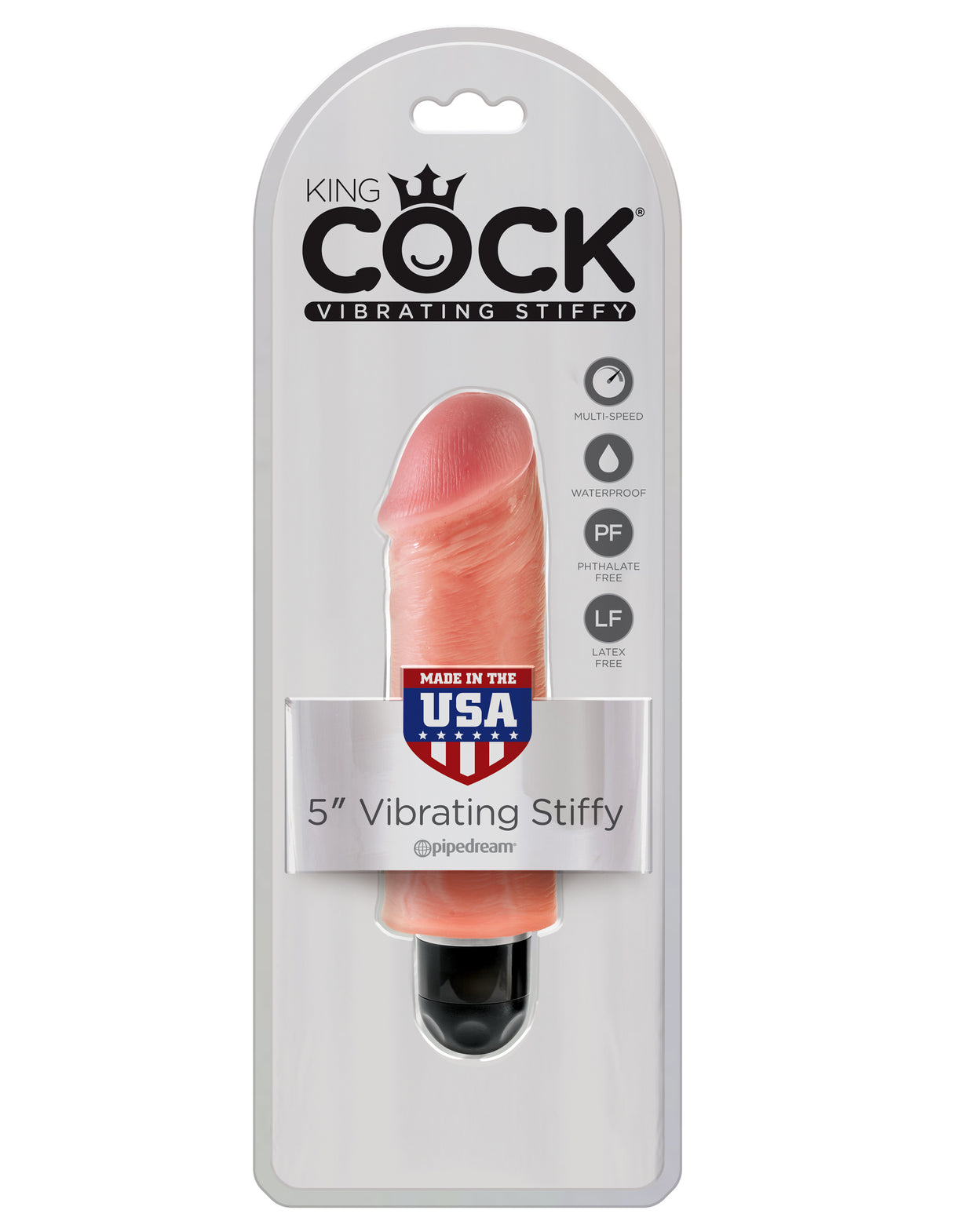 STIFFY 5 inch Vibrating Dildo - KING COCK King Cock - Boutique Séduction