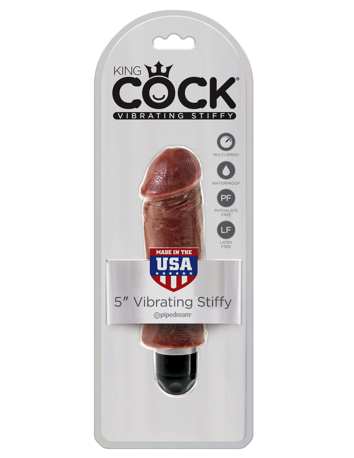 STIFFY 5 inch Vibrating Dildo - KING COCK King Cock - Boutique Séduction