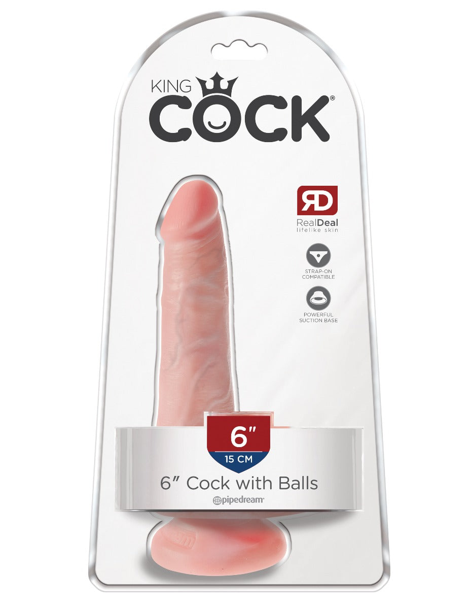 Dildo With Balls 6 inches - KING COCK King Cock - Boutique Séduction