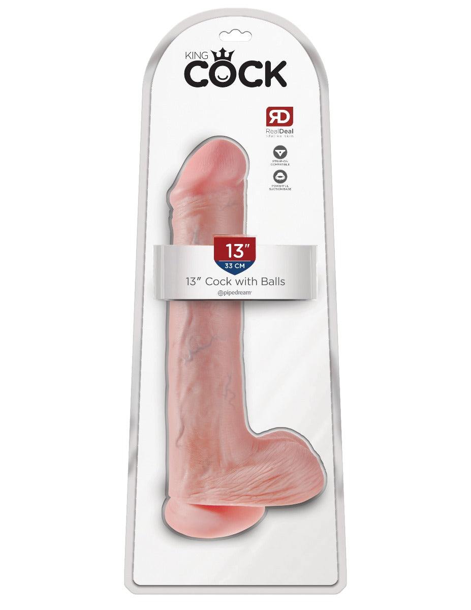 Dildo With Balls 13 inches - KING COCK King Cock - Boutique Séduction