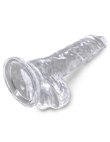 4 inches Dildo with Testicles - KING COCK CLEAR King Cock - Boutique Séduction