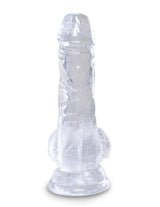 5 inches Dildo ??with Testicles - KING COCK CLEAR King Cock - Boutique Séduction