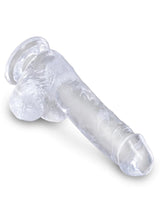 6 inches Dildo With Testicles - KING COCK CLEAR King Cock - Boutique Séduction