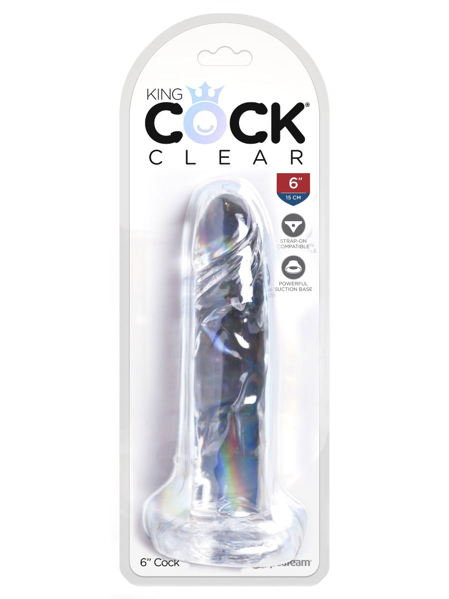 6 inches Dildo - KING COCK CLEAR King Cock - Boutique Séduction