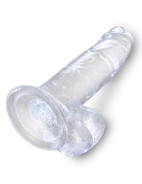 7 inches Dildo with Testicles - KING COCK CLEAR King Cock - Boutique Séduction