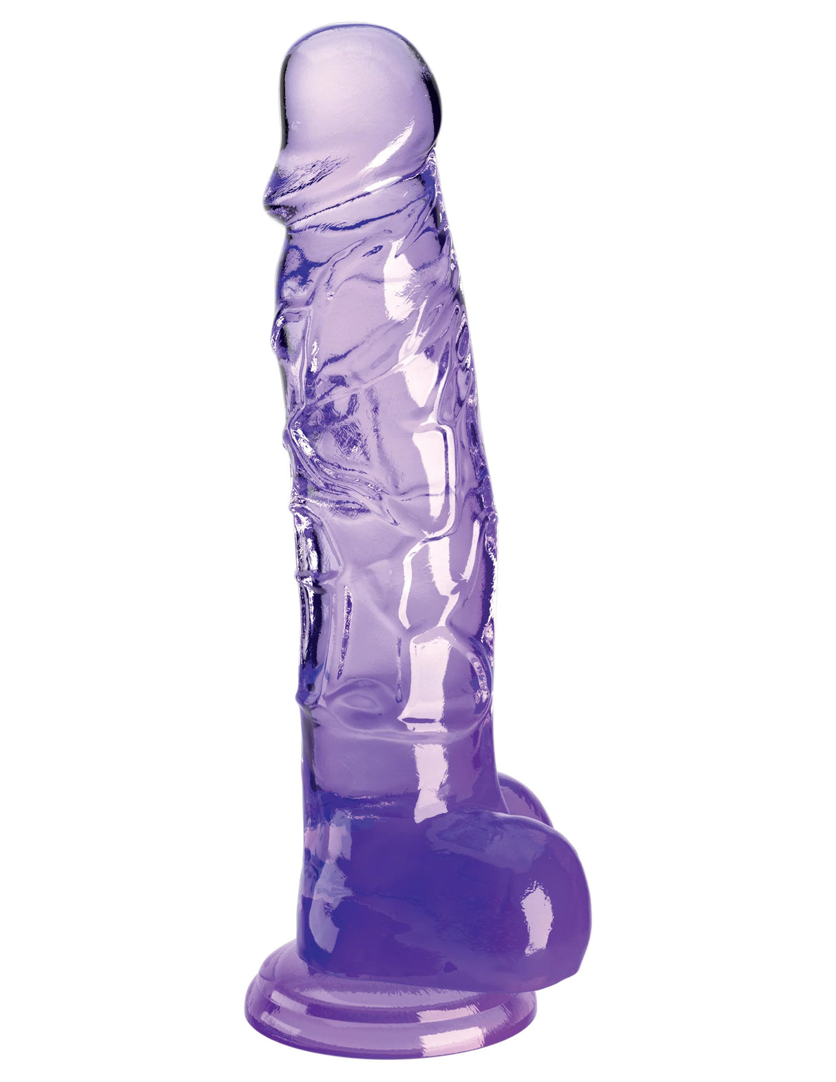 8 inches Cock with Balls - KING COCK CLEAR King Cock - Boutique Séduction