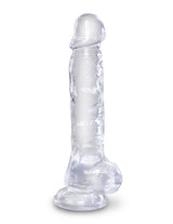 8 in Dildo With Balls - KING COCK CLEAR King Cock - Boutique Séduction