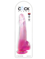 10 inches Cock whit Balls - KING COCK CLEAR King Cock - Boutique Séduction