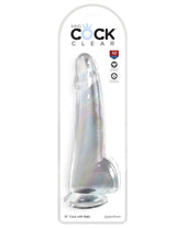 10 inches Cock whit Balls - KING COCK CLEAR King Cock - Boutique Séduction