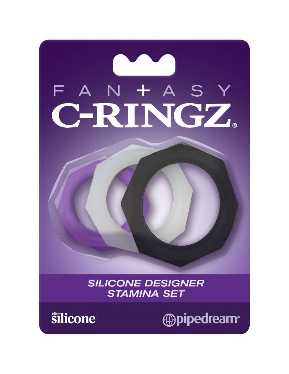 Cock ring set - Fantasy C-Ringz - Silicone Designer Stamina Set FANTASY C-Ringz - Boutique Séduction