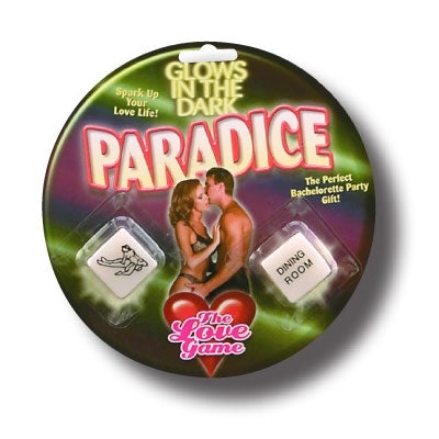 Erotic dice - Paradice - Glows-In-The-Dark Bachelorette Party Favors - Boutique Séduction