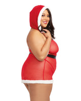 Hooded Stretch Mesh Santa Babydoll - DREAMGIRL Dreamgirl International - Boutique Séduction