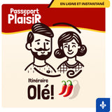 Itinéraire Olé! Passeport Plaisir - Aventures érotiques pour couples Passeport Plaisir - Boutique Séduction