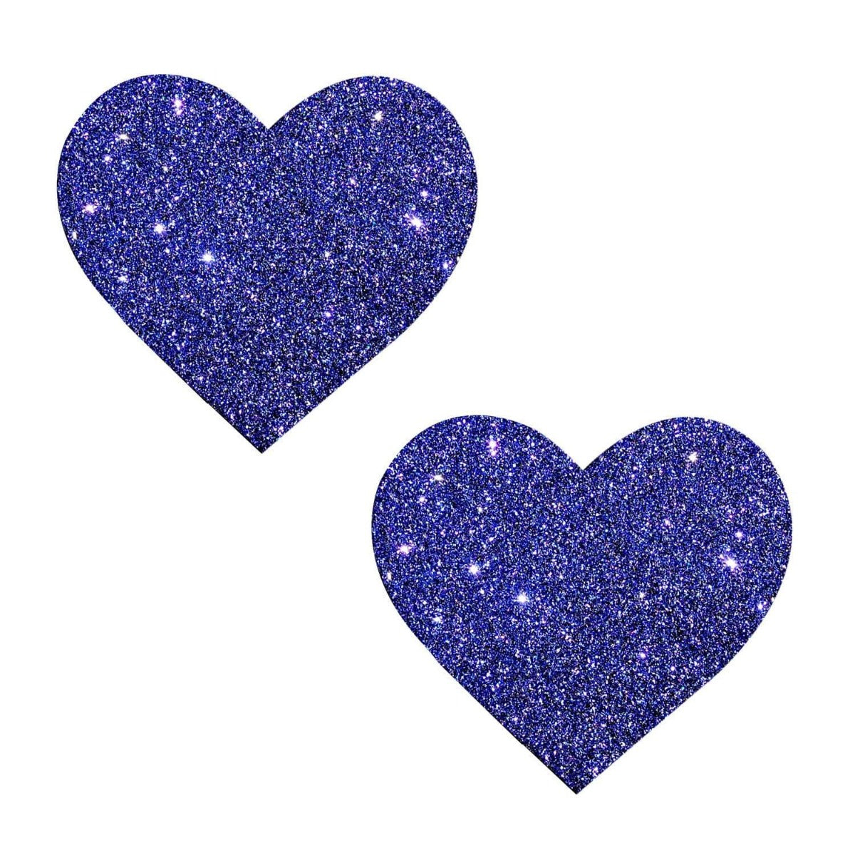 Pasties (2) - Neva Nude - Purple Rain Glitter Heart Neva Nude - Boutique Séduction