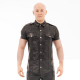 Punch Hole Leather Shirt - PROWLER Prowler - Boutique Séduction