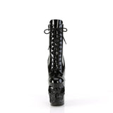 Finger Bone Ankle Boot - 8" Heel - PLEASER - Black Pleaser Shoes - Boutique Séduction