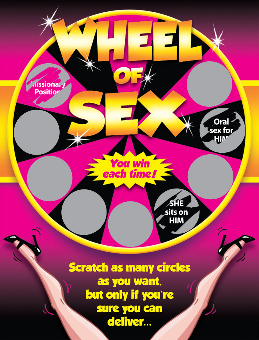 WHEEL OF SEX Scratcher - English Creation Ozzé - Boutique Séduction