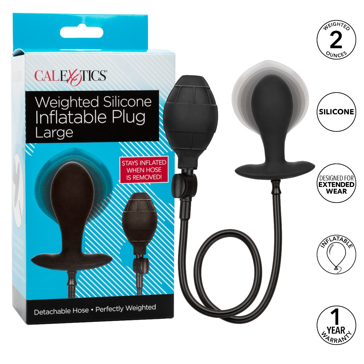 Calexotics - Weighted Silicone Inflatable Plug Calexotics - Boutique Séduction