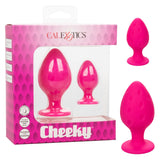 Textured anal plug set - Cheeky - Pink Cheeky - Boutique Séduction