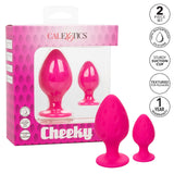 Textured anal plug set - Cheeky - Pink Cheeky - Boutique Séduction