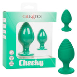 Textured anal plug set - Cheeky - Green Cheeky - Boutique Séduction