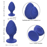 Textured anal plug set - Cheeky - Blue Cheeky - Boutique Séduction