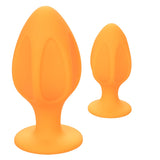 Textured anal plug set - Cheeky - Orange Cheeky - Boutique Séduction