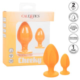 Textured anal plug set - Cheeky - Orange Cheeky - Boutique Séduction