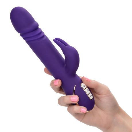 Double stimulation vibrator - Jack Rabbit Signature - Silicone Thrusting Jack Rabbit - Boutique Séduction