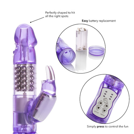 Double stimulation vibrator - Calexotics - 5 Rows Jack Rabbit Jack Rabbit - Boutique Séduction