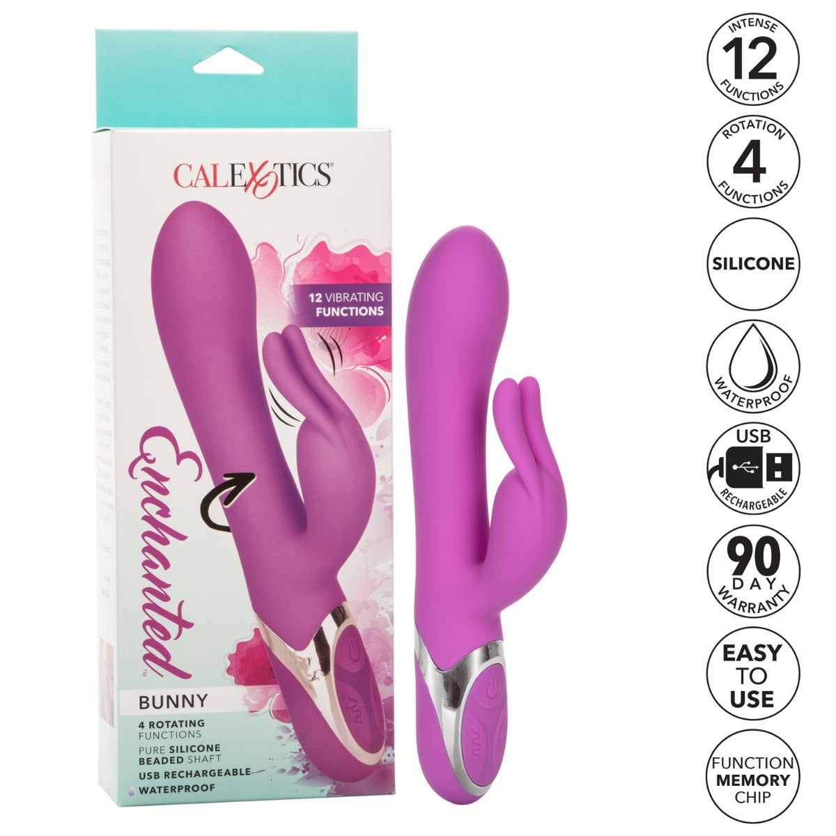 Double stimulation vibrator - Calexotics - Enchanted Bunny Calexotics - Boutique Séduction