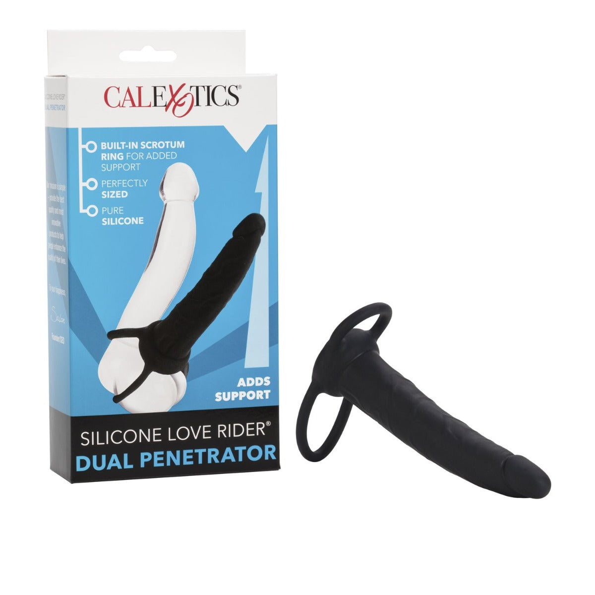 Silicone Love Rider - Dual Penetrator Calexotics - Boutique Séduction