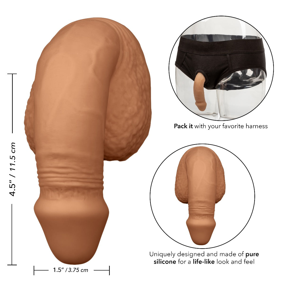 5in Silicone Packing Penis - PACKER GEAR Calexotics - Boutique Séduction