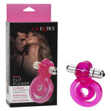 Vibrating Double Cock Ring - Dual Clit Flicker Couple's Enhancers - Boutique Séduction