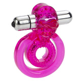 Vibrating Double Cock Ring - Dual Clit Flicker Couple's Enhancers - Boutique Séduction