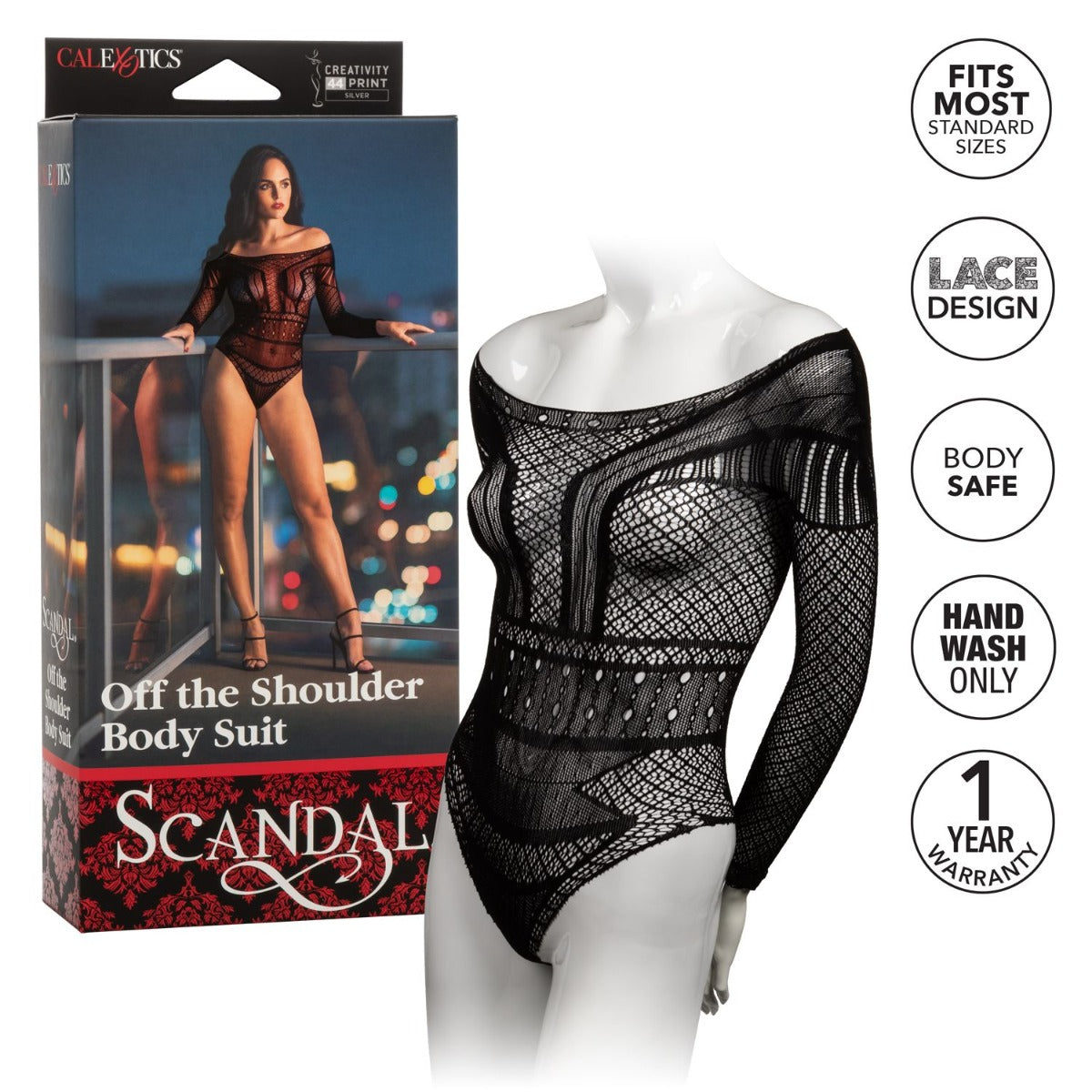 Off The Shoulder Body Suit - SCANDAL Scandal - Boutique Séduction