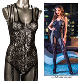 Strappy Lace Bodystocking - SCANDAL - One size Scandal - Boutique Séduction