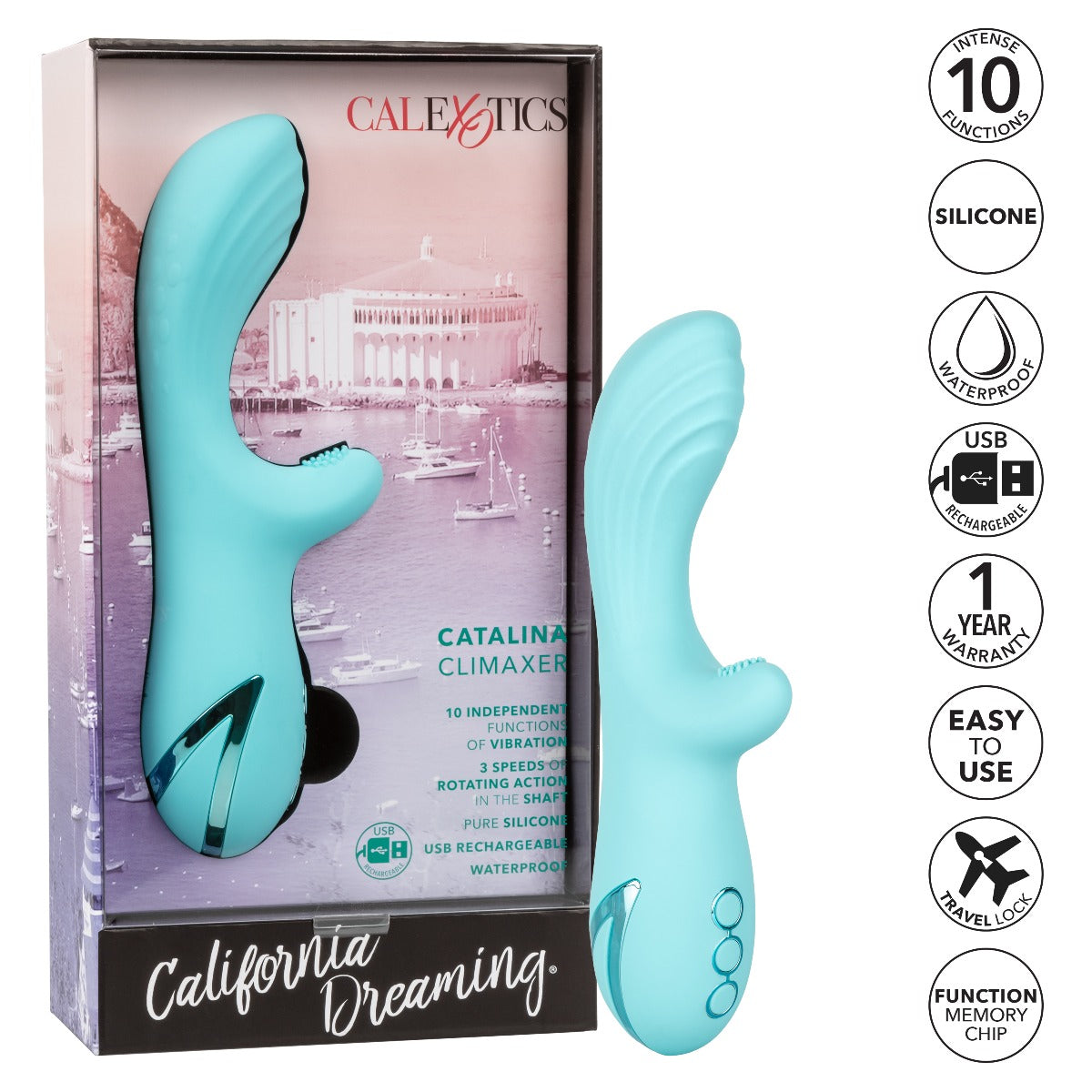 CATALINA CLIMAXER Dual stimulator - CALIFORNIA DREAMING California Dreaming - Boutique Séduction