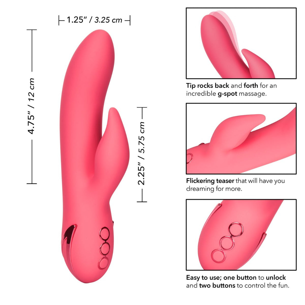 SAN FRANCISCO SWEETHEART Double Stimulation Vibrator - CALIFORNIA DREAMING California Dreaming - Boutique Séduction