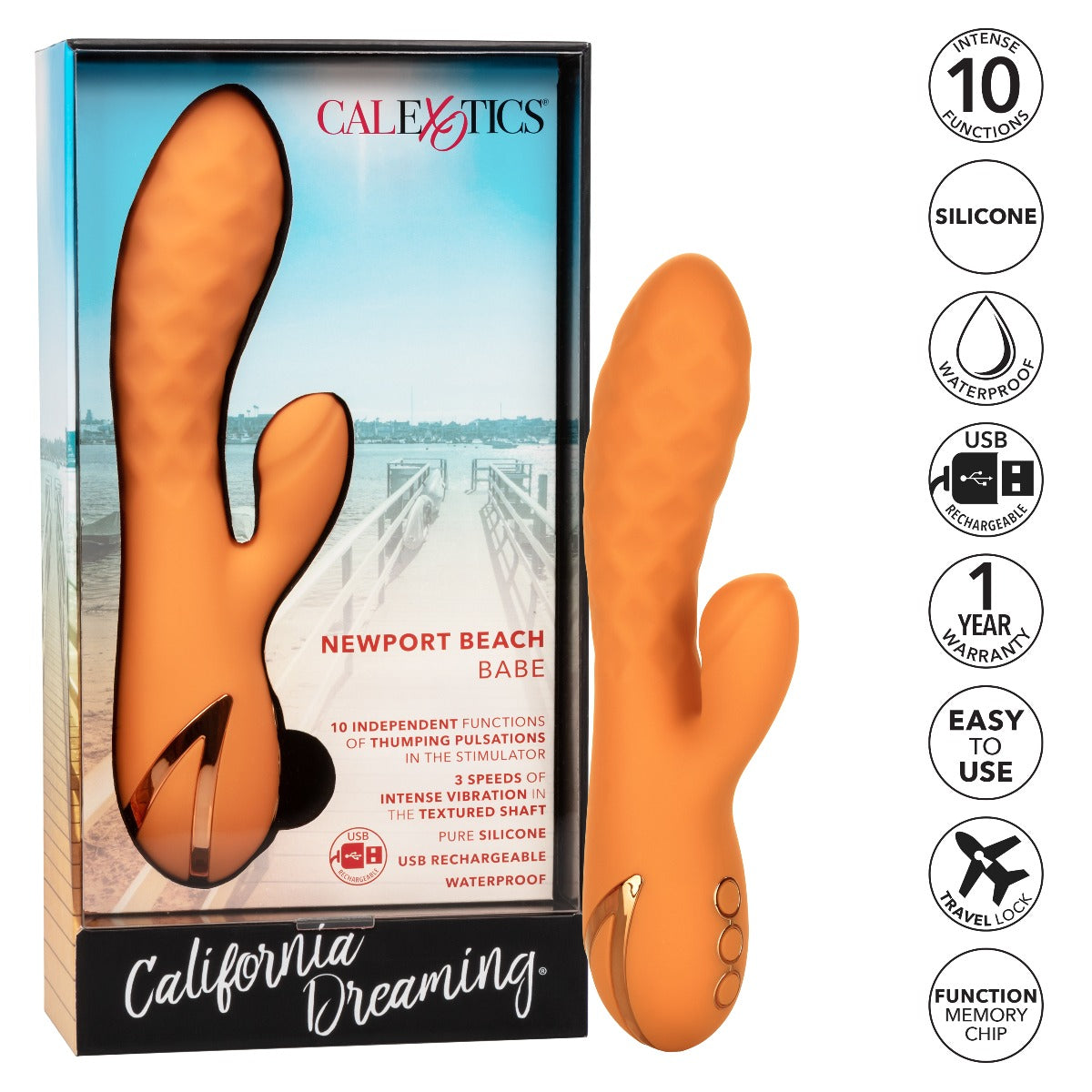 Double stimulation vibrator - California Dreaming - Newport Babe California Dreaming - Boutique Séduction