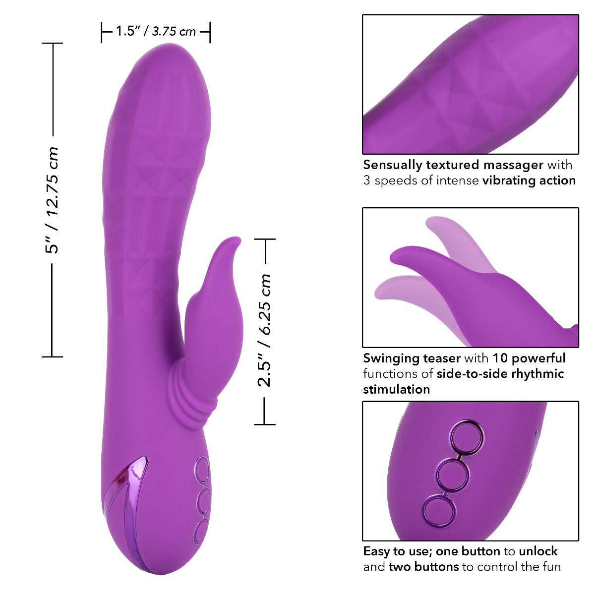 Double stimulation vibrator - California Dreaming - Valley Vamp California Dreaming - Boutique Séduction