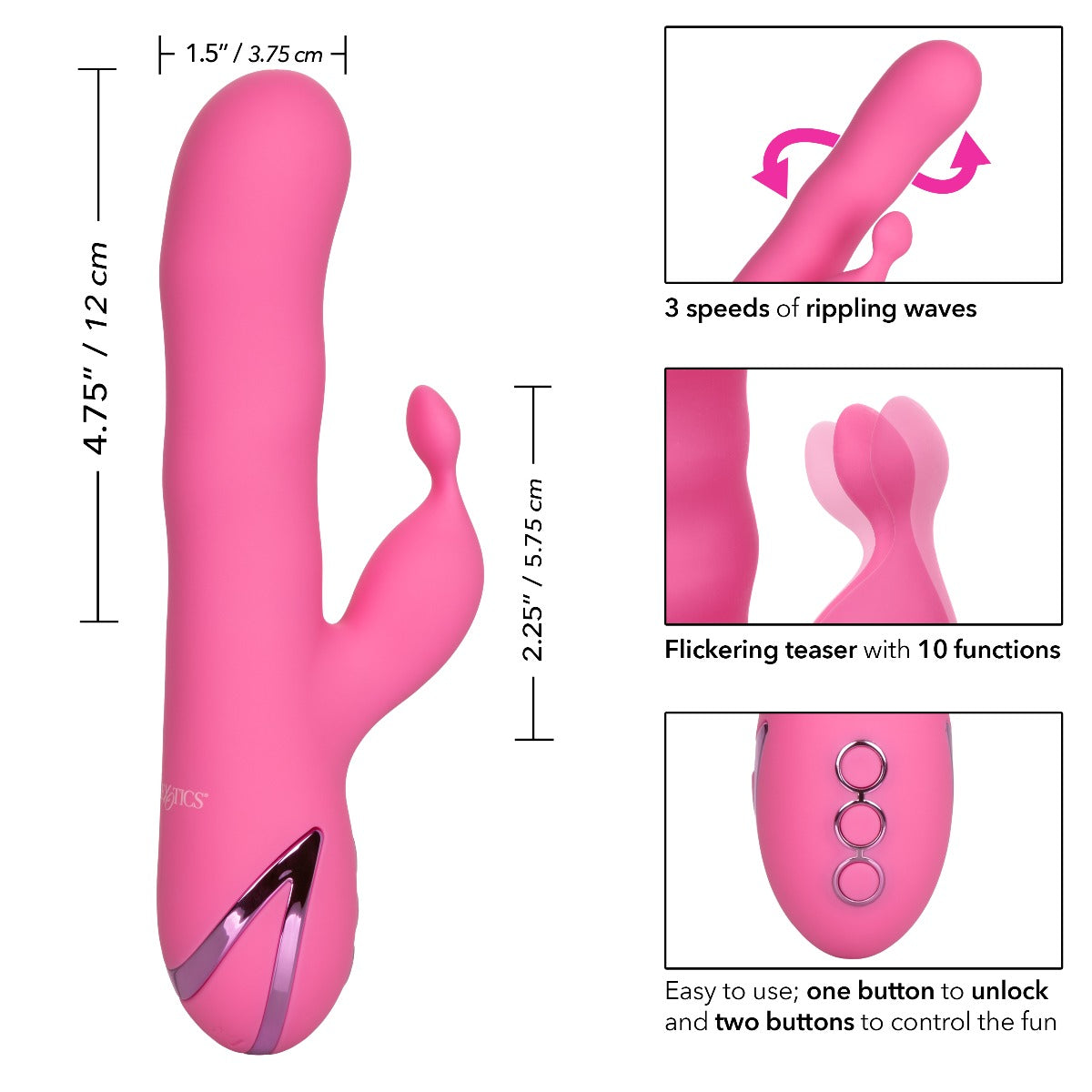 Double stimulation vibrator - California Dreaming - Santa Barbara Surfer California Dreaming - Boutique Séduction