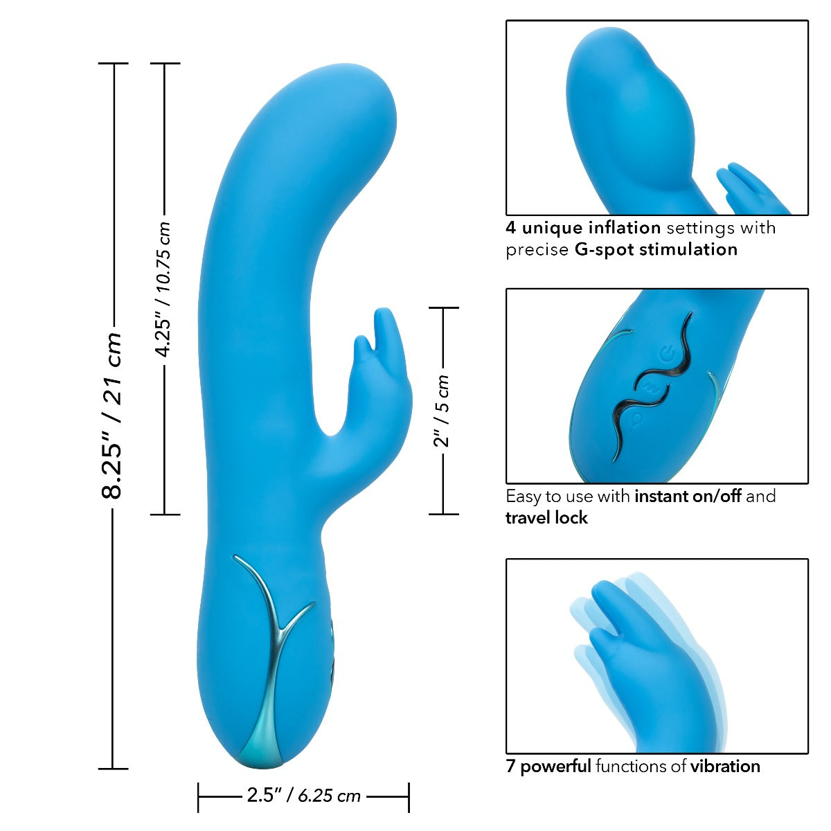 G-BUNNY Inflatable G-spot Vibrator - INSATIABLE G Insatiable G - Boutique Séduction