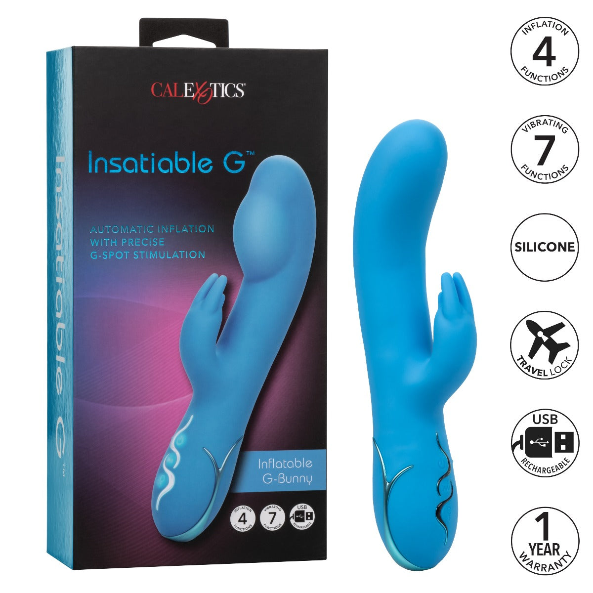 G-BUNNY Inflatable G-spot Vibrator - INSATIABLE G Insatiable G - Boutique Séduction