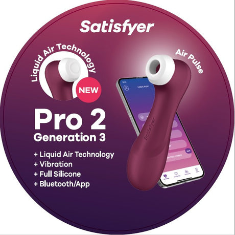 PRO 2 GENERATION 3 Clitoral Stimulator Satisfyer - Boutique Séduction