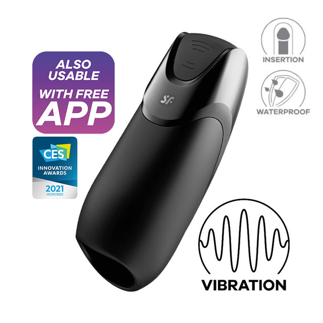 MEN VIBRATION + Bluetooth App Masturbator Satisfyer - Boutique Séduction